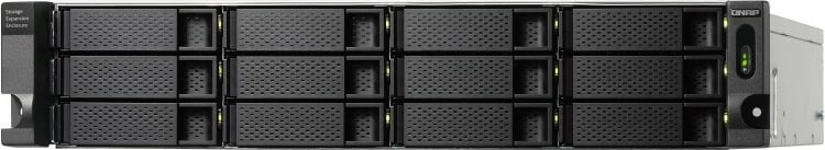 Kasë QNAP TL-R1200C-RP 12-bay, rackmount 2U, USB-C 3.2 Gen2, e zezë/gri