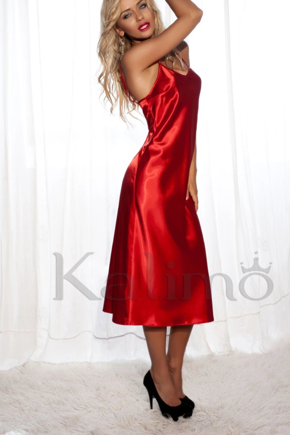 Slip për femra Kalimo 63885, e kuqe