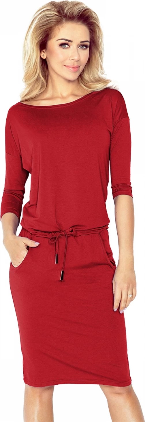 Fustan për femra Numoco 90482, i kuq
