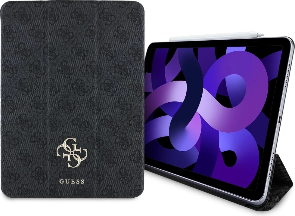 Mbështjellës Guess GUFC11RM24PS4SGK për iPad Air 11" 2024, Magnetic 4G Big Logo, i zi