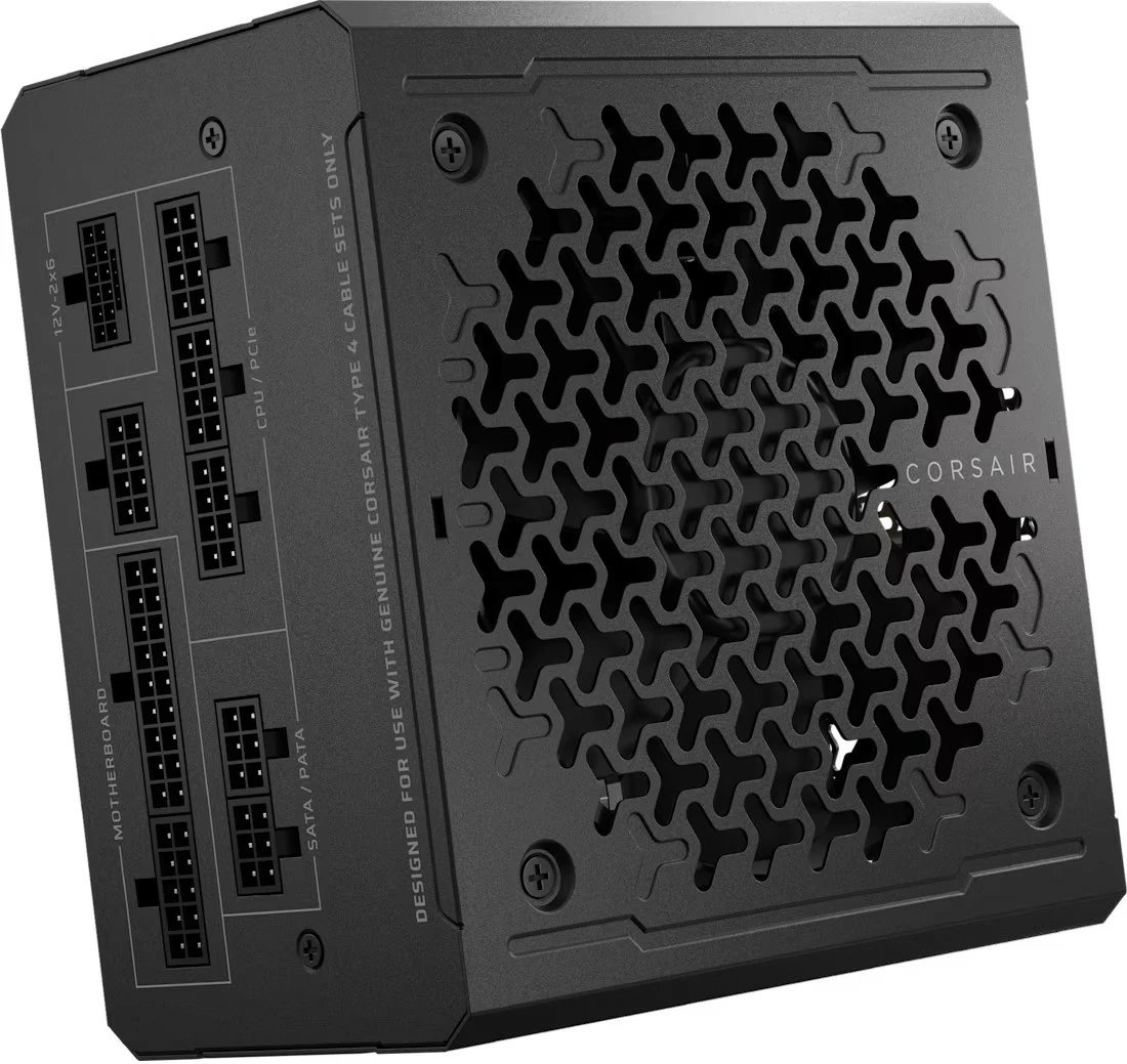 Kasë Corsair RM1000e, 1000 W, plotësisht modulare, ATX 3.1, 80 PLUS Gold, e zezë