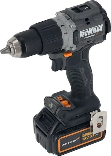 Makine shpuese/vidëzuese DeWalt MCLAREN DCD85MP2T, 18V, 5Ah, me 2 bateri, e verdhë/zezë, me valixhe