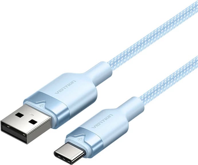 Kabllo USB 2.0 A në USB-C Vention CTNLF, 1m, Blu