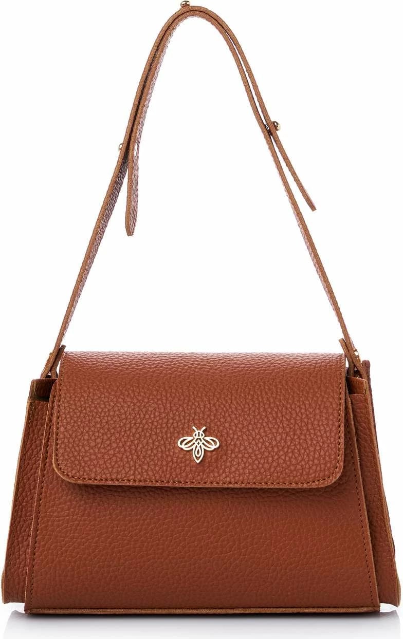 Çantë krahu Lucky Bees, Diana, ngjyrë kafe e hapur