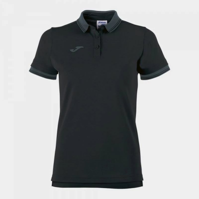 Fanellë polo për femra dhe fëmijë Joma Bali II, e zezë