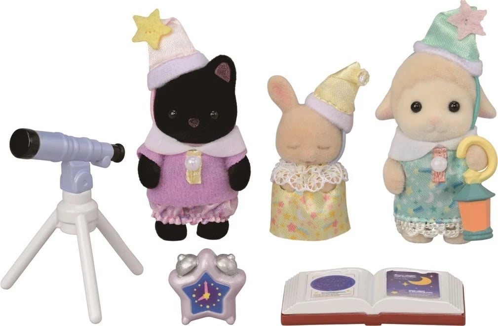 Set lodrash Sylvanian Families Kindergarten Pajama Party Baby Trio