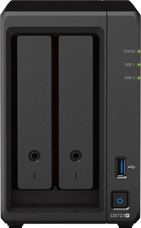 NAS Synology DS723+ 8TB, 2GB RAM, Silver