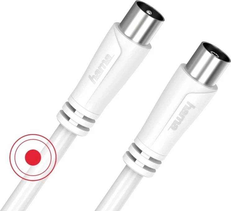 Kabel antene Hama 90DB 1.5m, bardhë