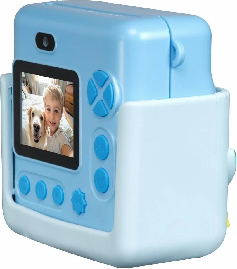 Kamerë instant denver KPC-1363BU për fëmijë, me ekran LCD 2", MicroSD, Blu