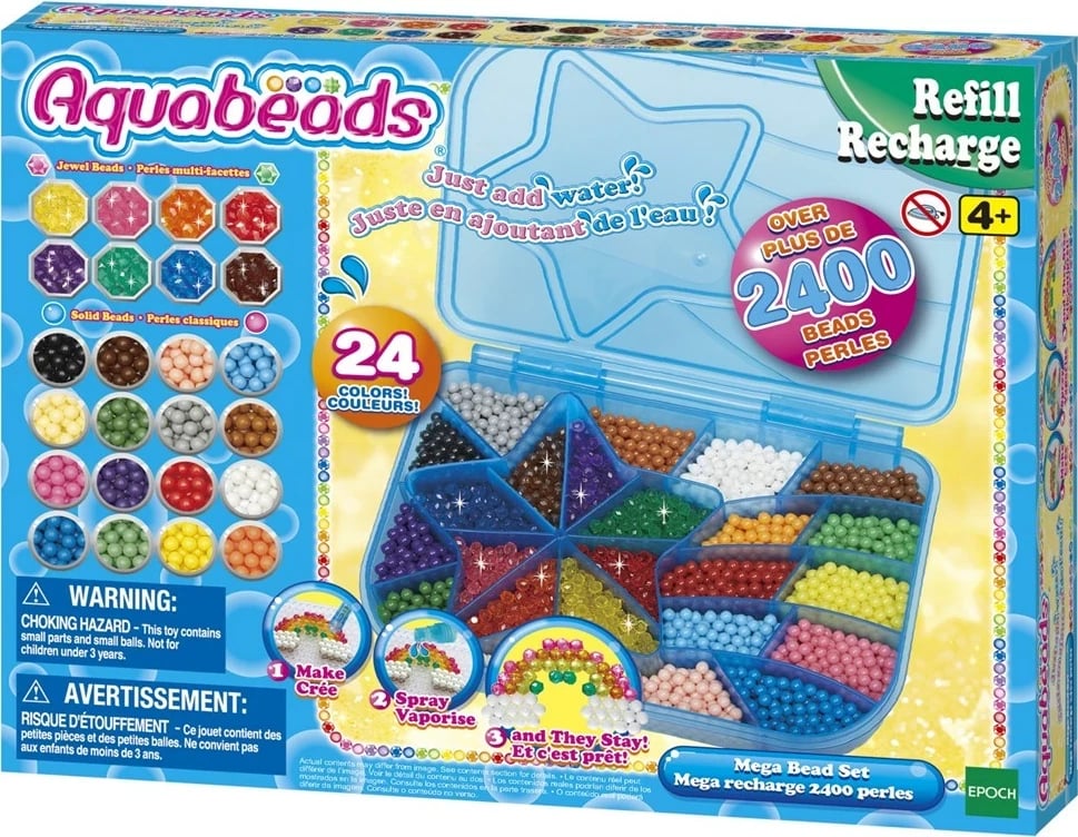 Set me rruaza AQUABEADS, EPOCH 31502, shumëngjyrëshe