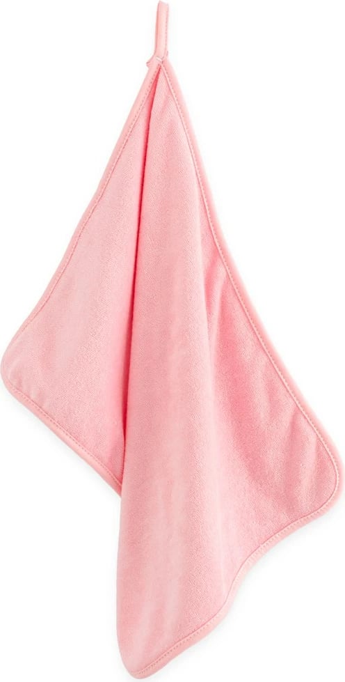 peshqir bebe terry, NEW BABY, 40x30 cm, 100% pambuk, 2 shtresa, me lak varëse, rozë