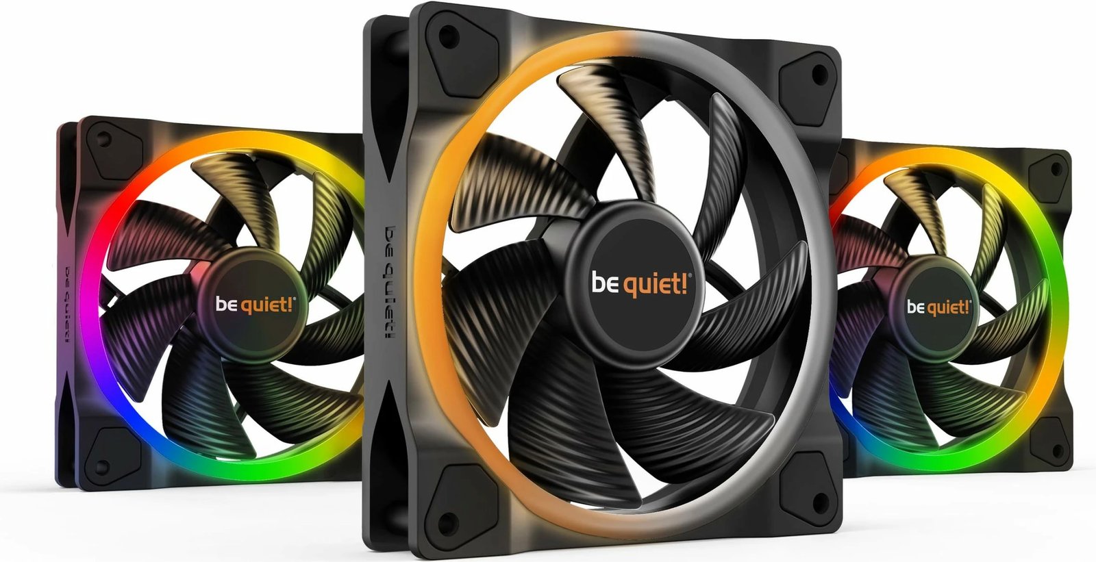 Ventilatorë kasë Be Quiet! LIGHT WINGS 120mm PWM ARGB, 3 copë, i zi