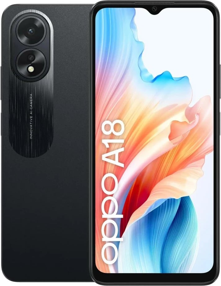 Celular OPPO A18 4+128GB Glowing Black