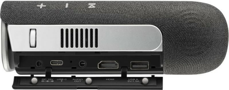 Projektor portativ Viewsonic M1XE, LED, WVGA, 16 GB, i zi dhe argjendtë