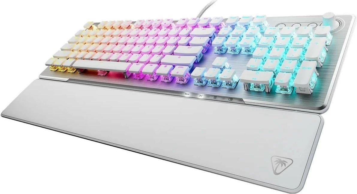 Tastierë Turtle Beach Vulcan II, e bardhë, mekanike, RGB
