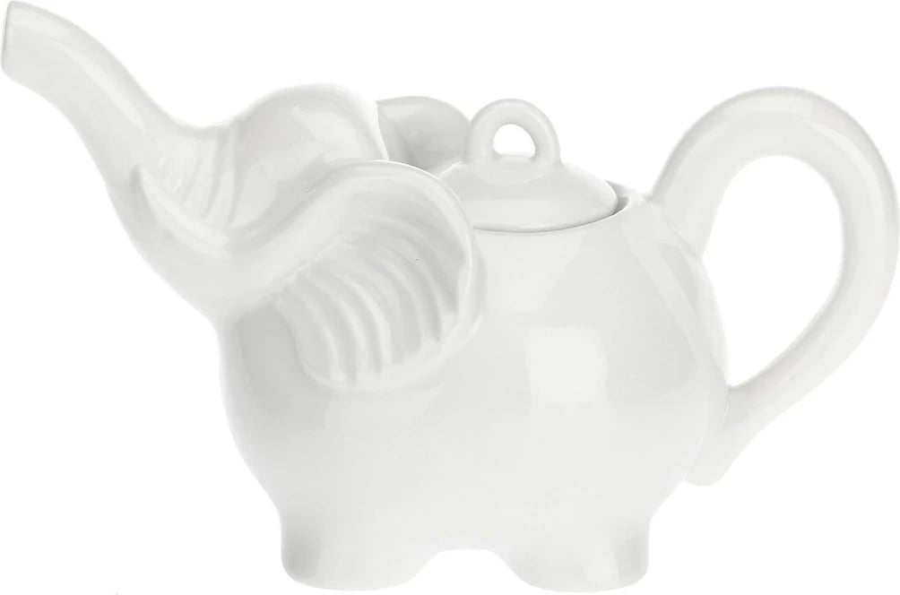 Çajnik elefant LA PORCELLANA BIANCA, 750 ml, Bardhë
