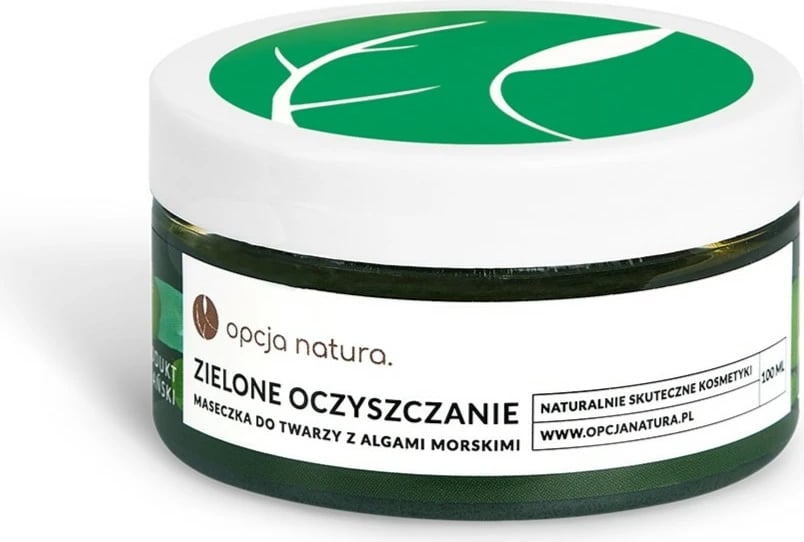 Maskë për fytyrë për femra Opcja Natura Green Cleansing me alga deti, 100ml