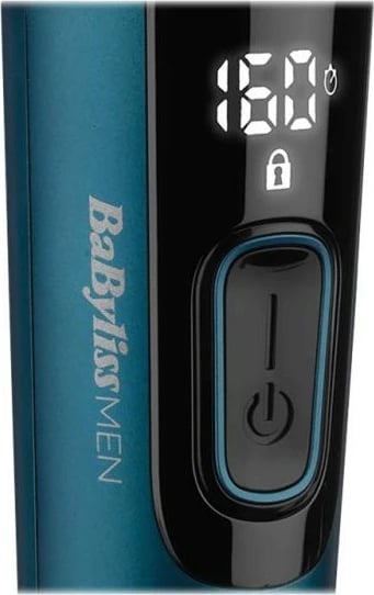 Makinë rroje flokësh, BaByliss E990E, tehe çelik japonez, bateri Li-ion 160 min, 45 gjatësitë 0.6–28 mm, blue/black