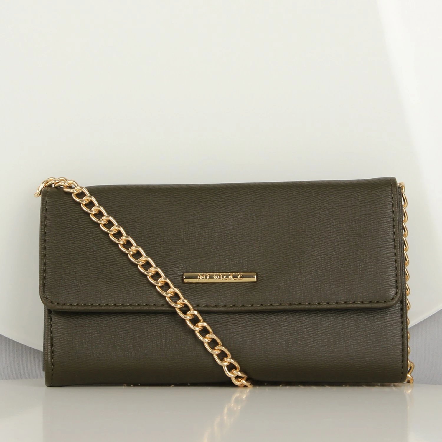 Portofol me zinxhir, ngjyrë kaki, Zoozie Bags, 1432