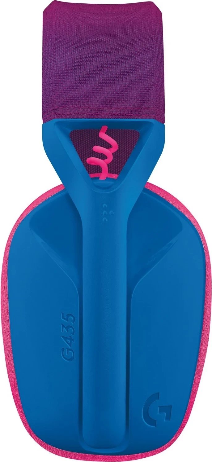 Kufje gaming Logitech G435, wireless, Bluetooth, radio, blue-pink
