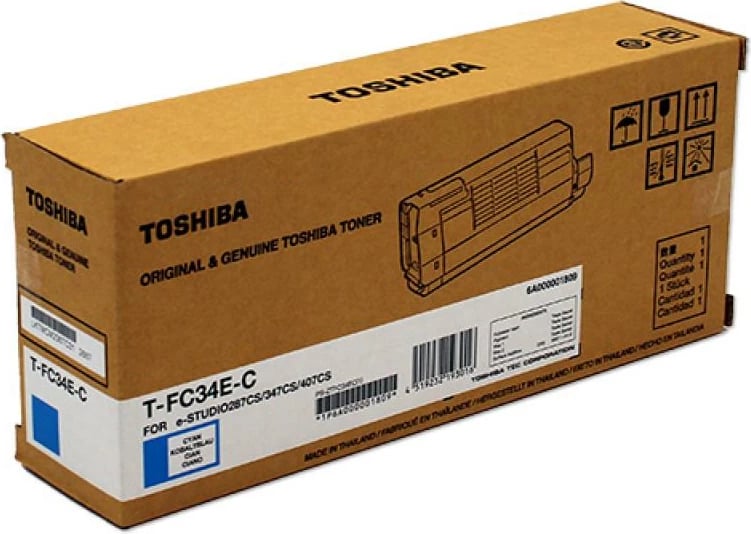 Toner Toshiba T-FC34E-C (6A000001782/6A000001809) kapacitet 9,750–23,700 faqe cyan