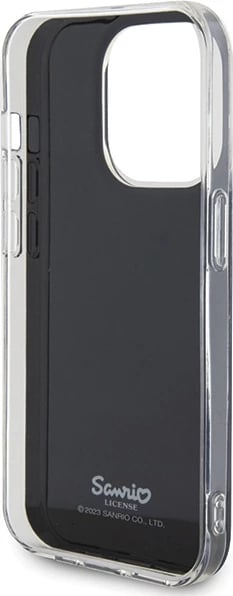 Mbështjellës Hello Kitty IML Kitty Face për iPhone 15 Pro Max, zi
