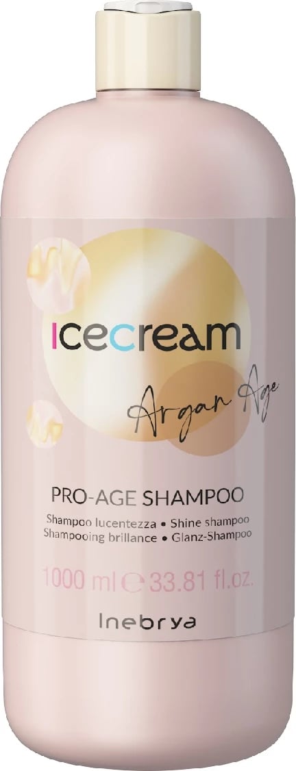 Shampon për femra Inebrya Ice Cream Argan Age Shine-Enhancing, 1000ml
