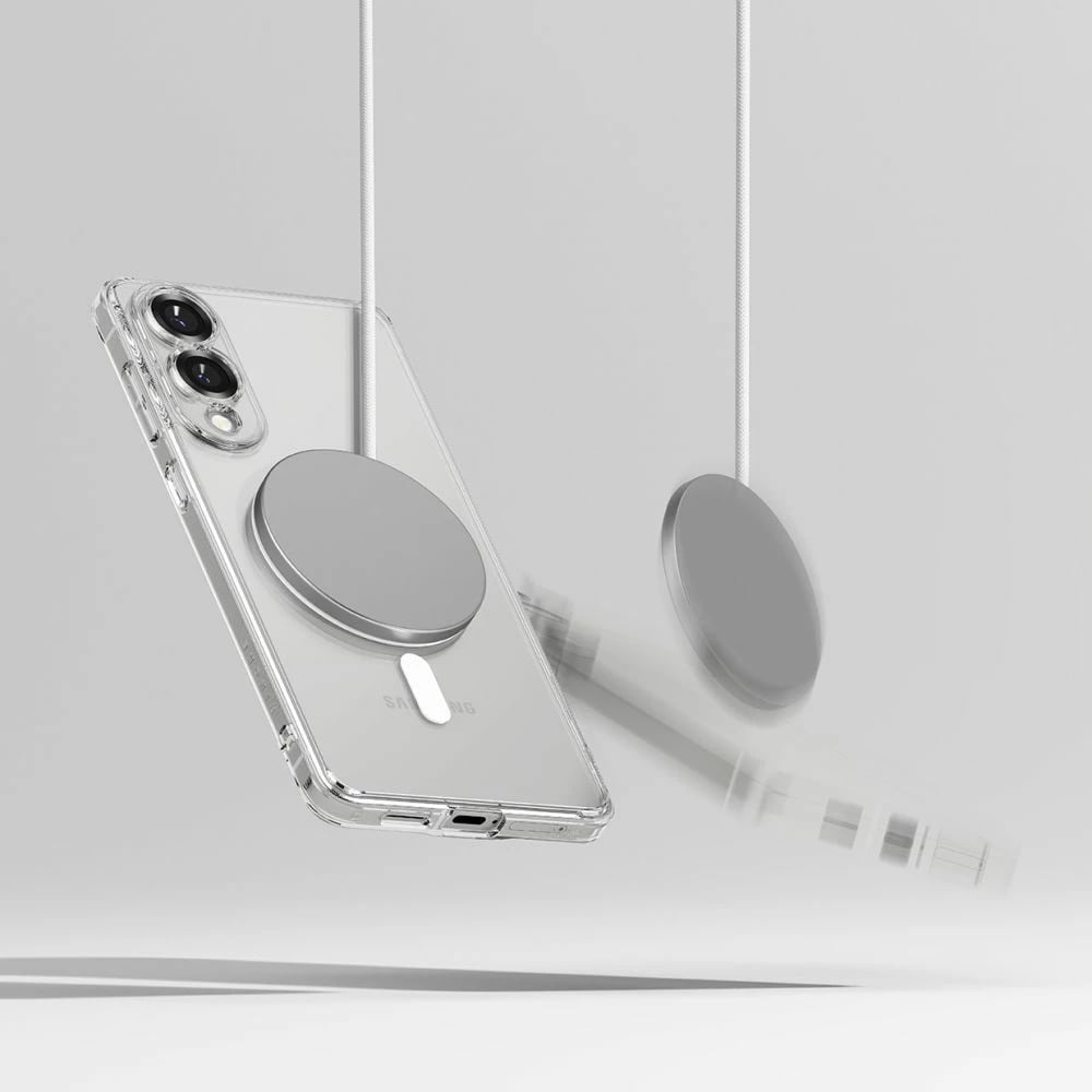 Mbështjellës Ringke Fusion Magnetic MagSafe për Samsung Galaxy S25 Edge, Transparent