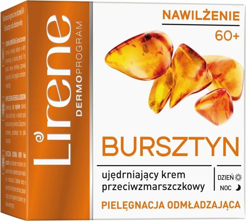 Krem për fytyrë për femra Lirene Amber 60+ Firming Anti-Wrinkle Day and Night, 50ml