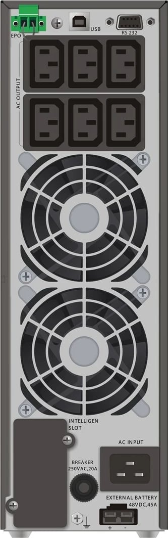 UPS PowerWalker VFI 2000 TGS, 2 kVA, 1800 W, 6 dalje AC, E zezë