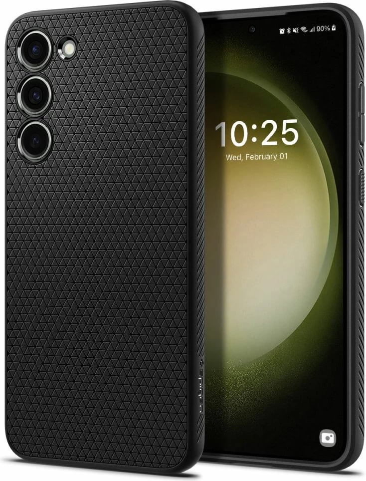 Mbështjellës Spigen Liquid Air për Samsung Galaxy S23, Matte Black