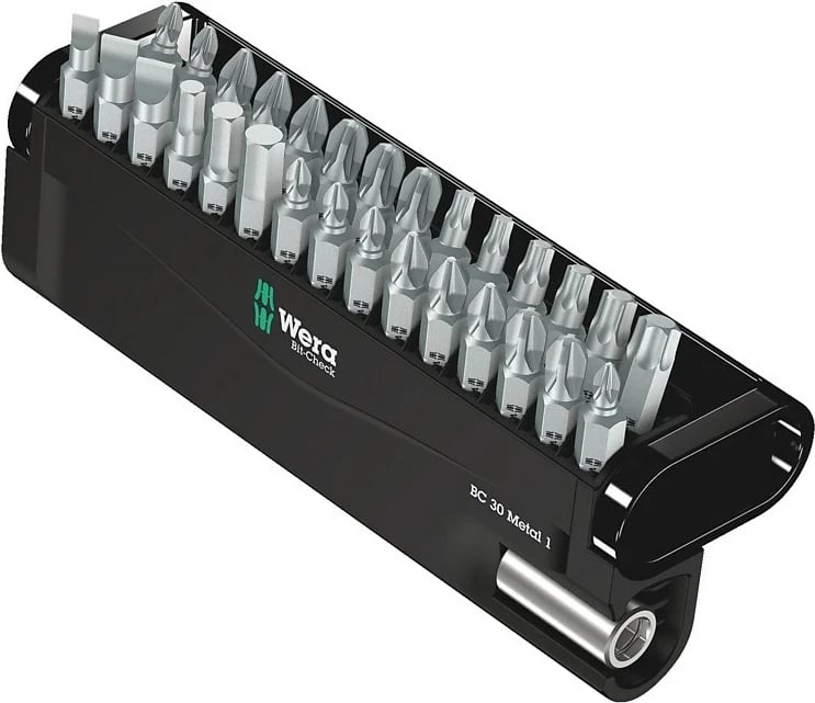 Set bitash WERA BC 30 Metal 1, 30 copë