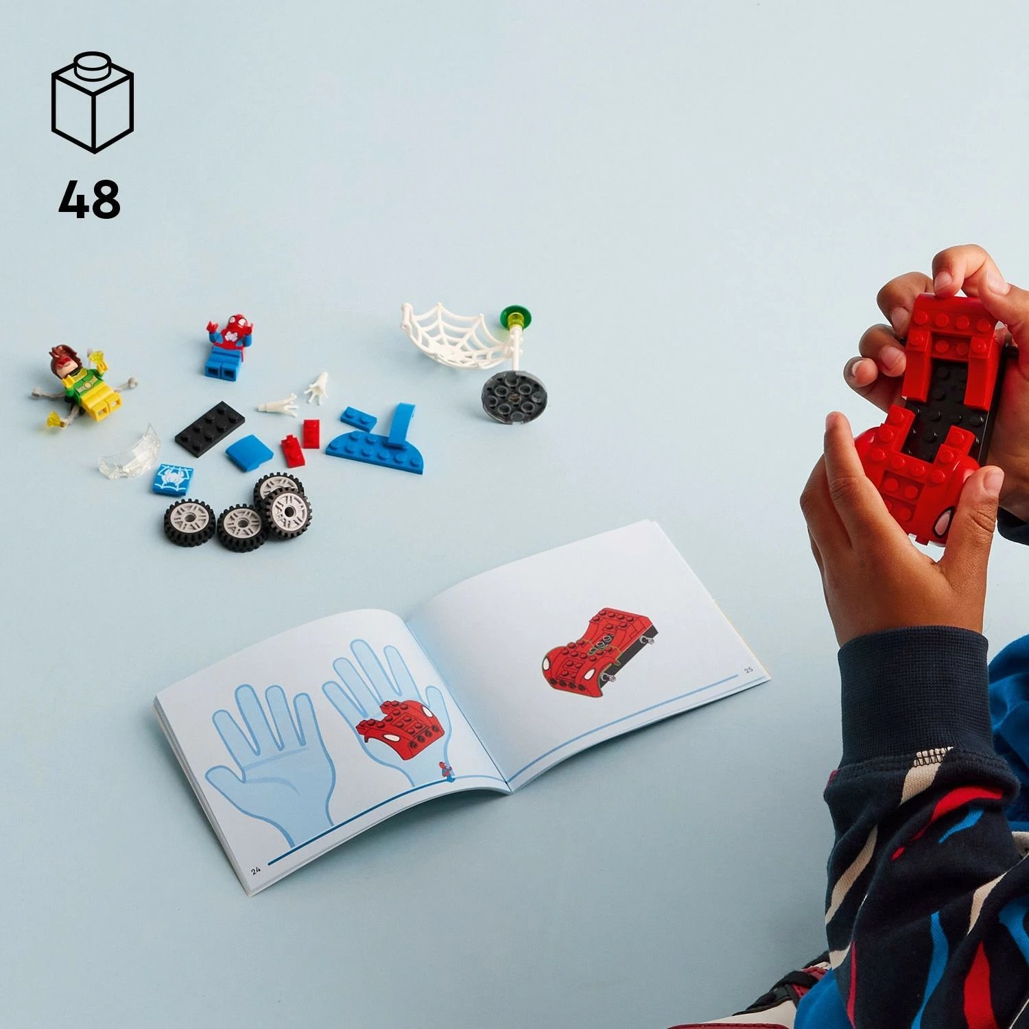 Set ndërtimi LEGO Marvel Spider-Man's Car dhe Doc Ock, 48 pjesë, shumëngjyrësh