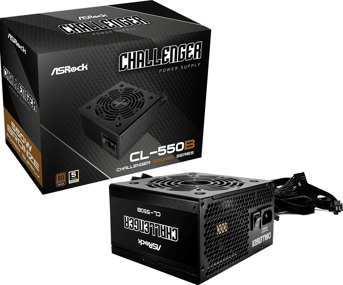 Kasë energjie ASRock CL-550B, 550W, 80 PLUS Bronze