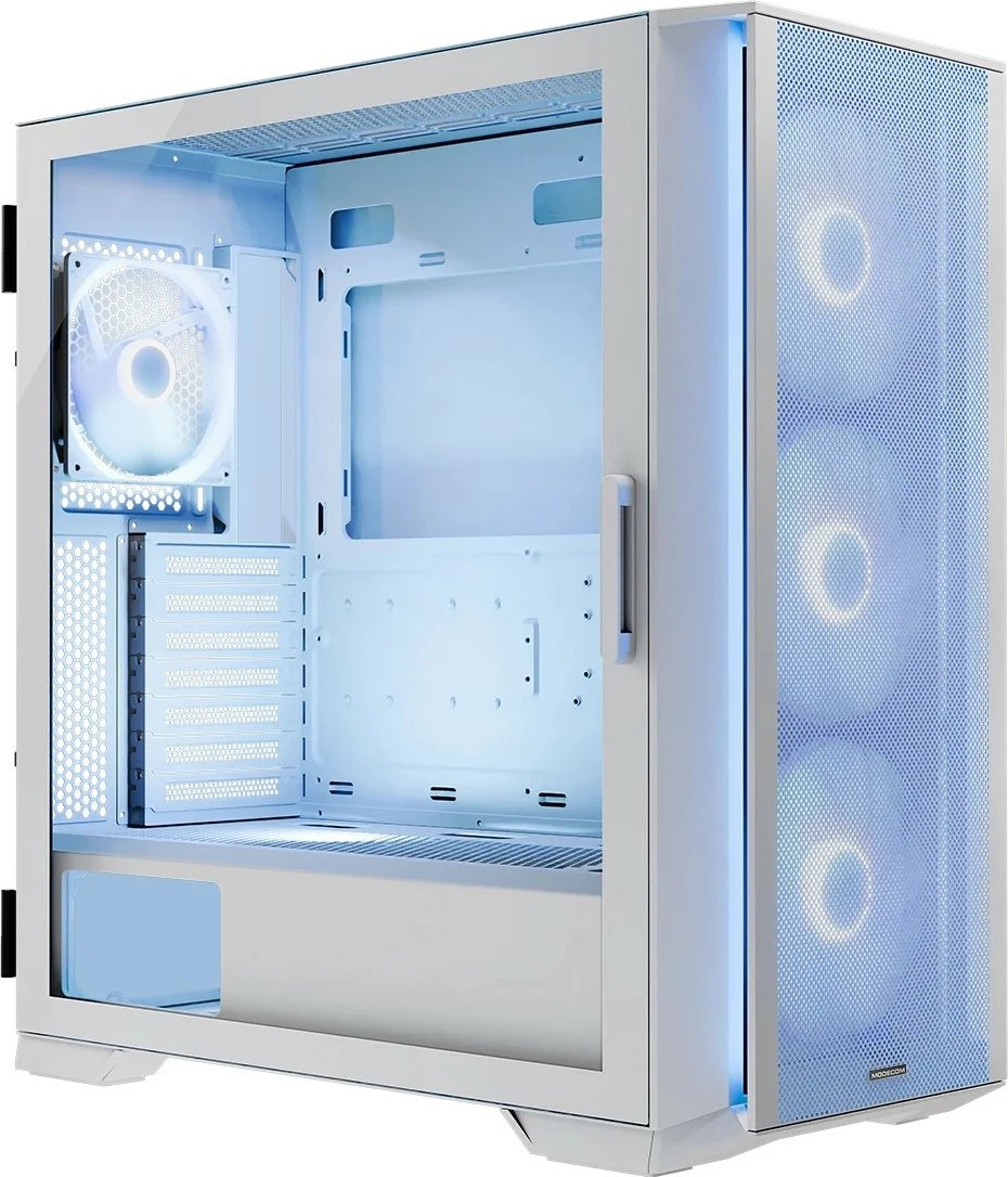 Kasë MODECOM Horizon ARGB Flow Midi, E-ATX, e bardhë