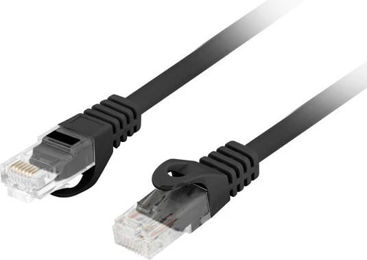 Kabllo rrjeti Lanberg Patchcord Cat.6, 0.25m, RJ45, E zezë