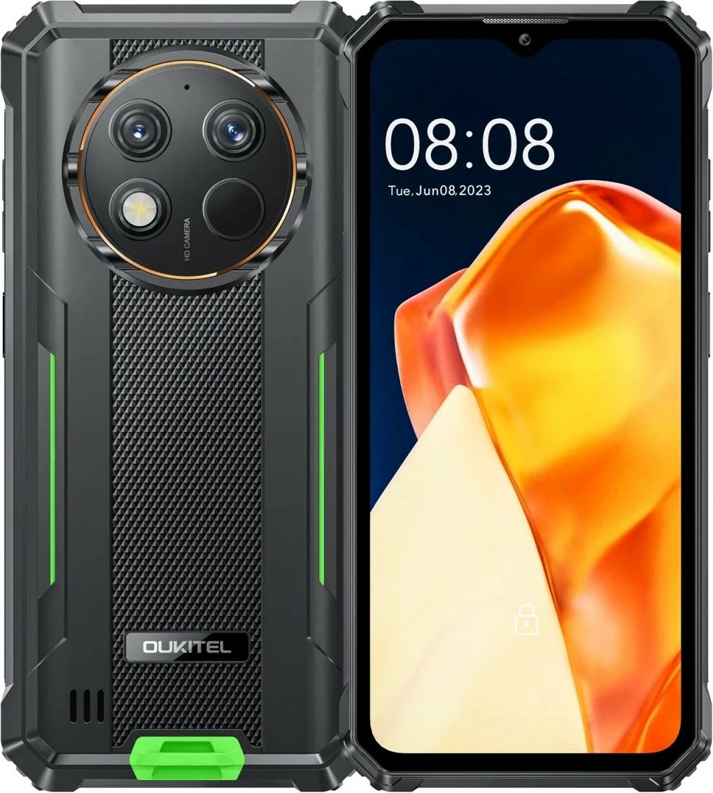 Celular OUKITEL G1, 6/256GB, IP69K, i zi/gjelbër