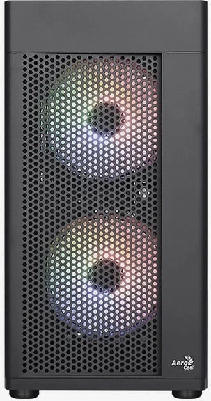 Kasë AeroCool Hexform TG FRGB, Mini Tower, Micro ATX/Mini ITX, e zezë Kasë AeroCool Hexform TG FRGB, Mini Tower, Micro ATX/Mini ITX, e zezë