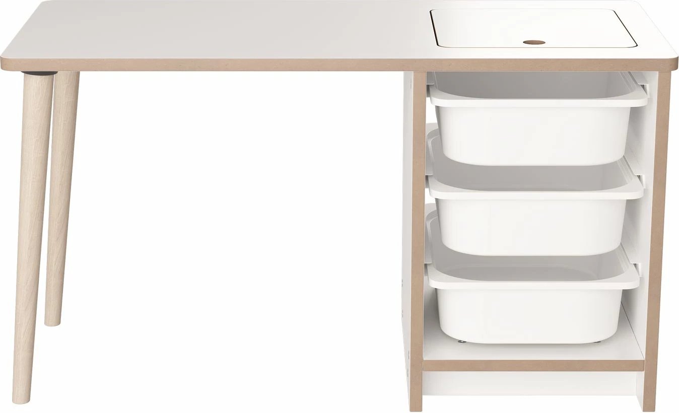 Set tavoline me karrige për fëmijë, Hanah Home, Soho, e bardhë