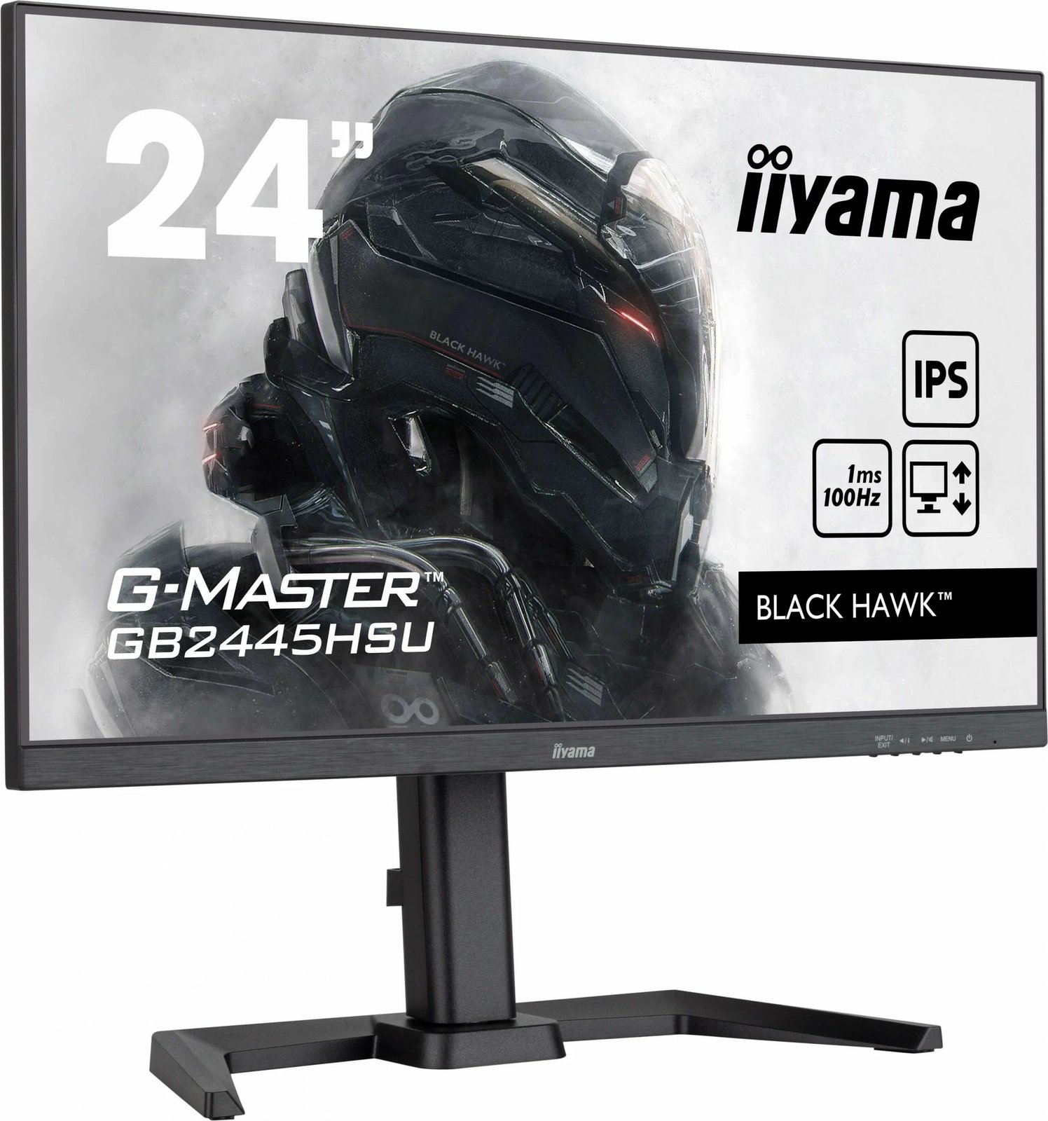 Monitor iiyama G-MASTER GB2445HSU-B2, 23.8", Full HD, LED, 1ms, i zi