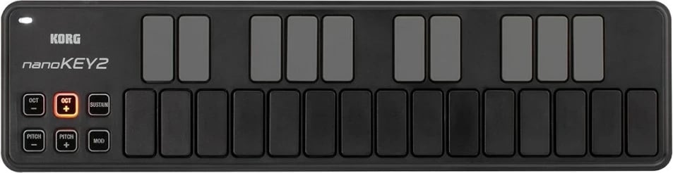 Kontrollues MIDI Korg nanoKEY 2, 25 taste, i zi