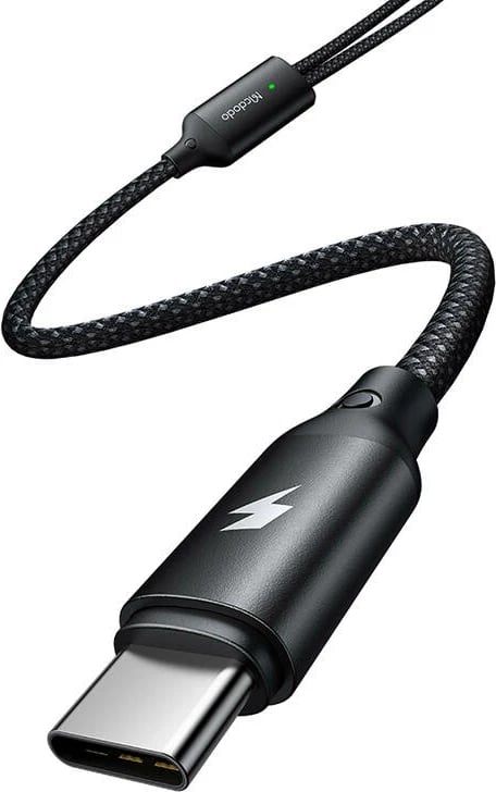 Kabllo 2-në-1 Mcdodo CA-2200, USB-C + karikues Apple Watch, 60W, 1.2m, e zezë