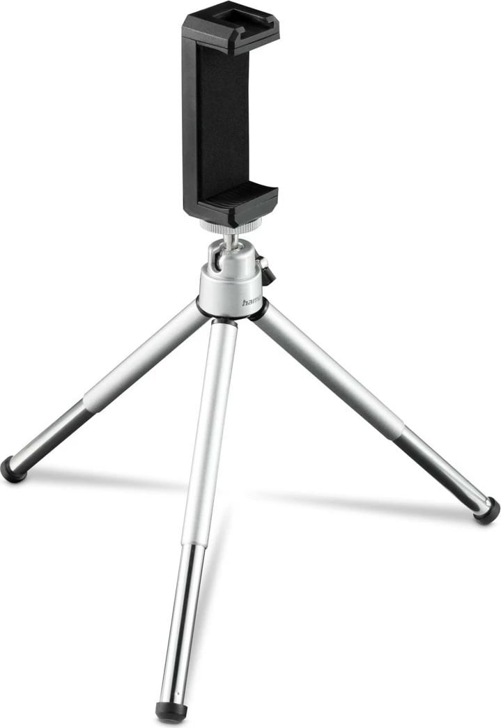 Tripod mini 2-në-1 Hama Fancy 4666 për smartphone dhe kamera, argjend