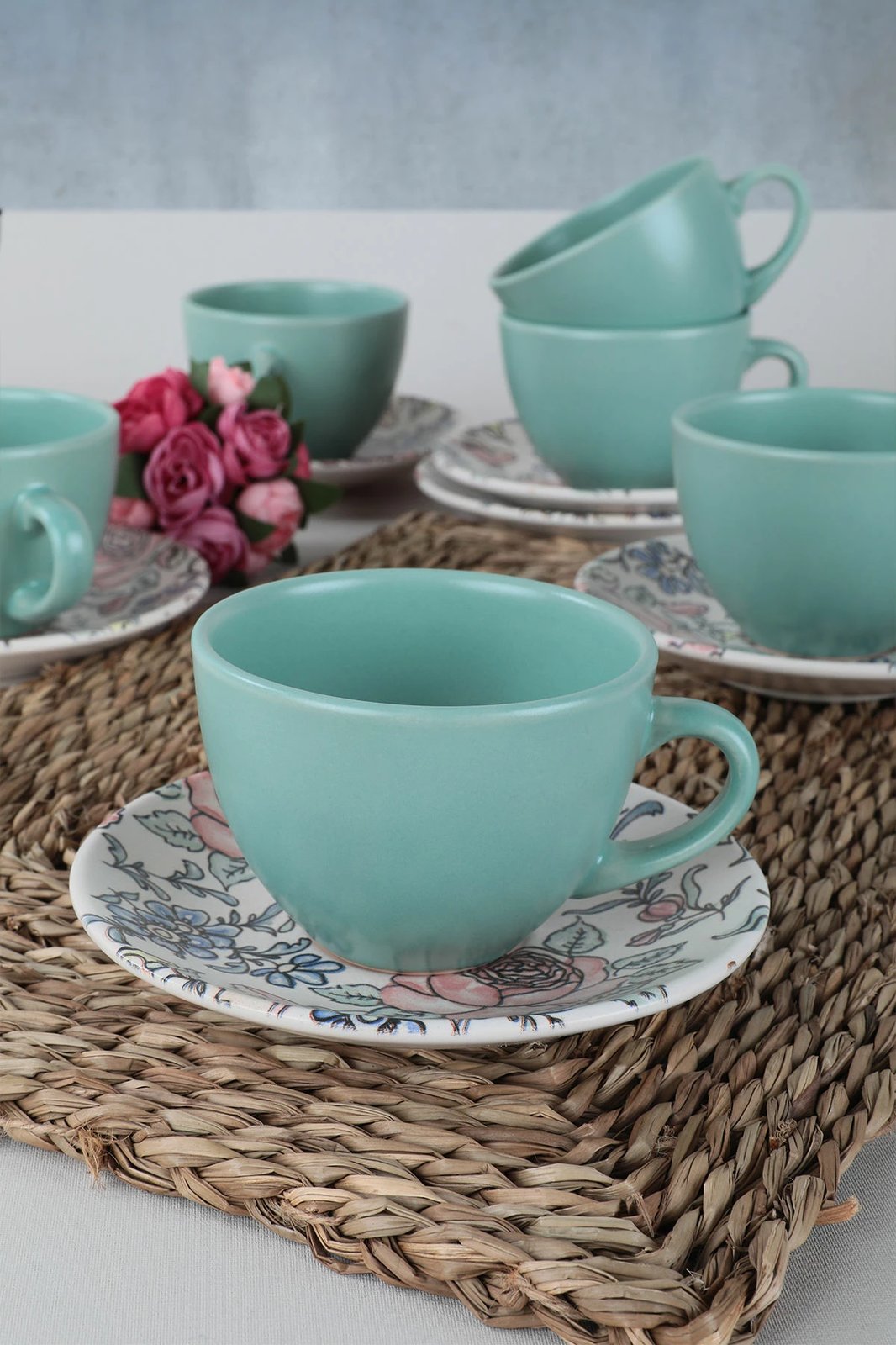 Set filxhanësh çaji (12 copë), Hermia Concept, TC048012F14MAJ66D00MATT300