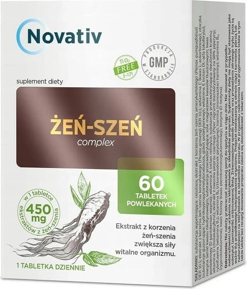 Suplement ushqimor MEDICINAE Novativ Ginseng Complex, 60 tableta