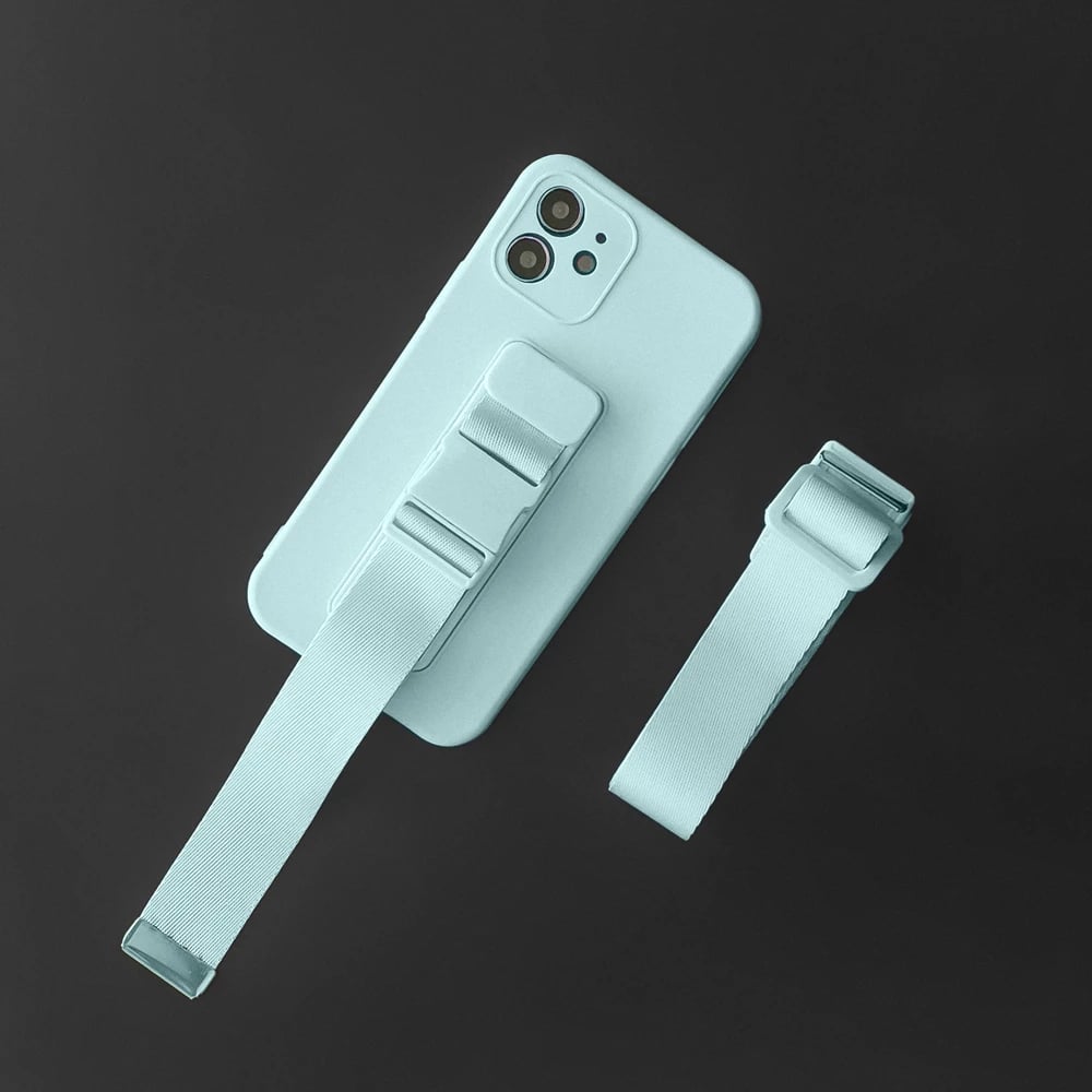 Mbështjellës Hurtel Rope case me litar për qafë, për Xiaomi Redmi 10X 4G / Redmi Note 9, i zi