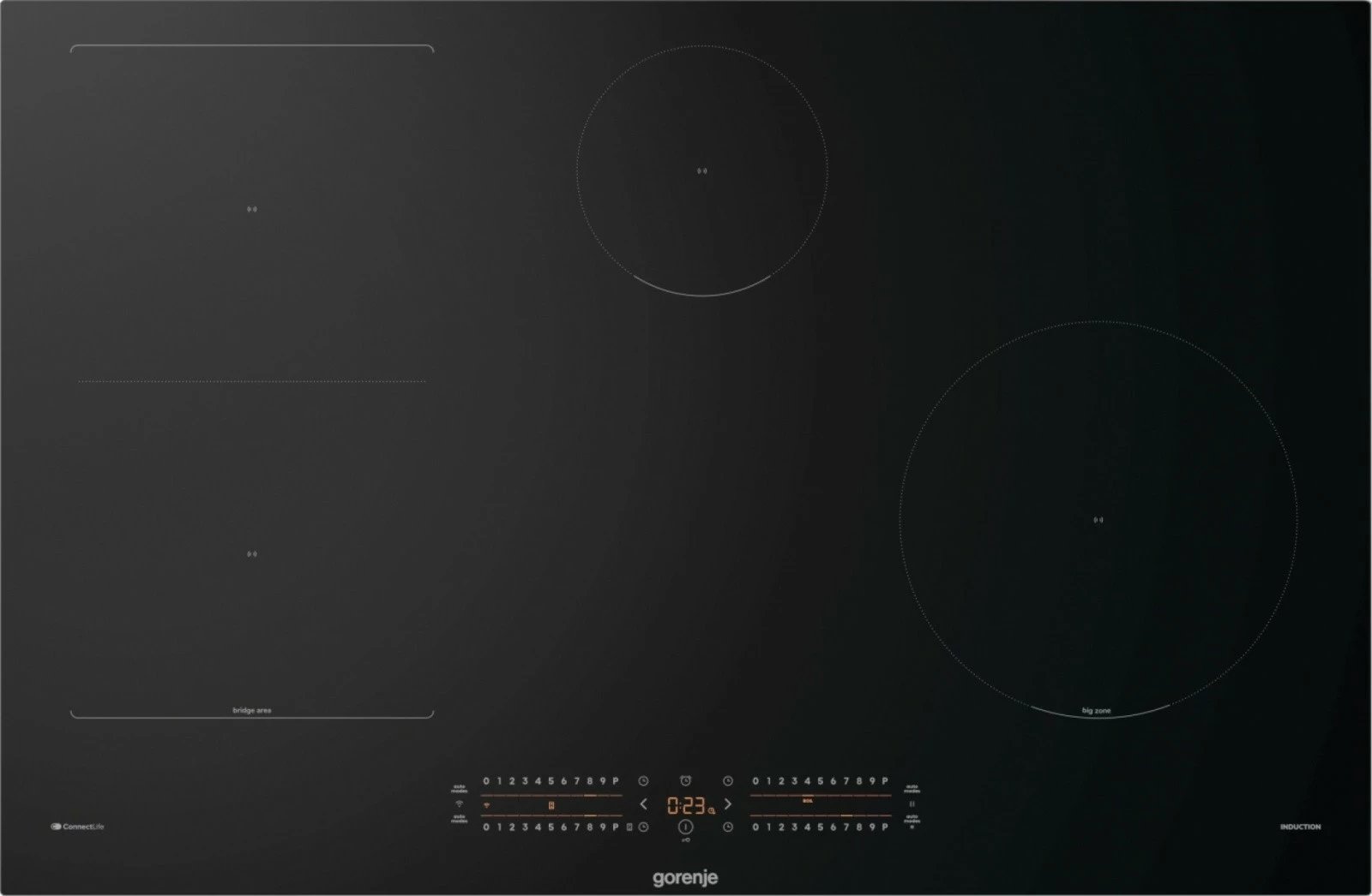 Pllakë gatimi me induksion Gorenje GI8432BSCWF, 4 zona, e zezë