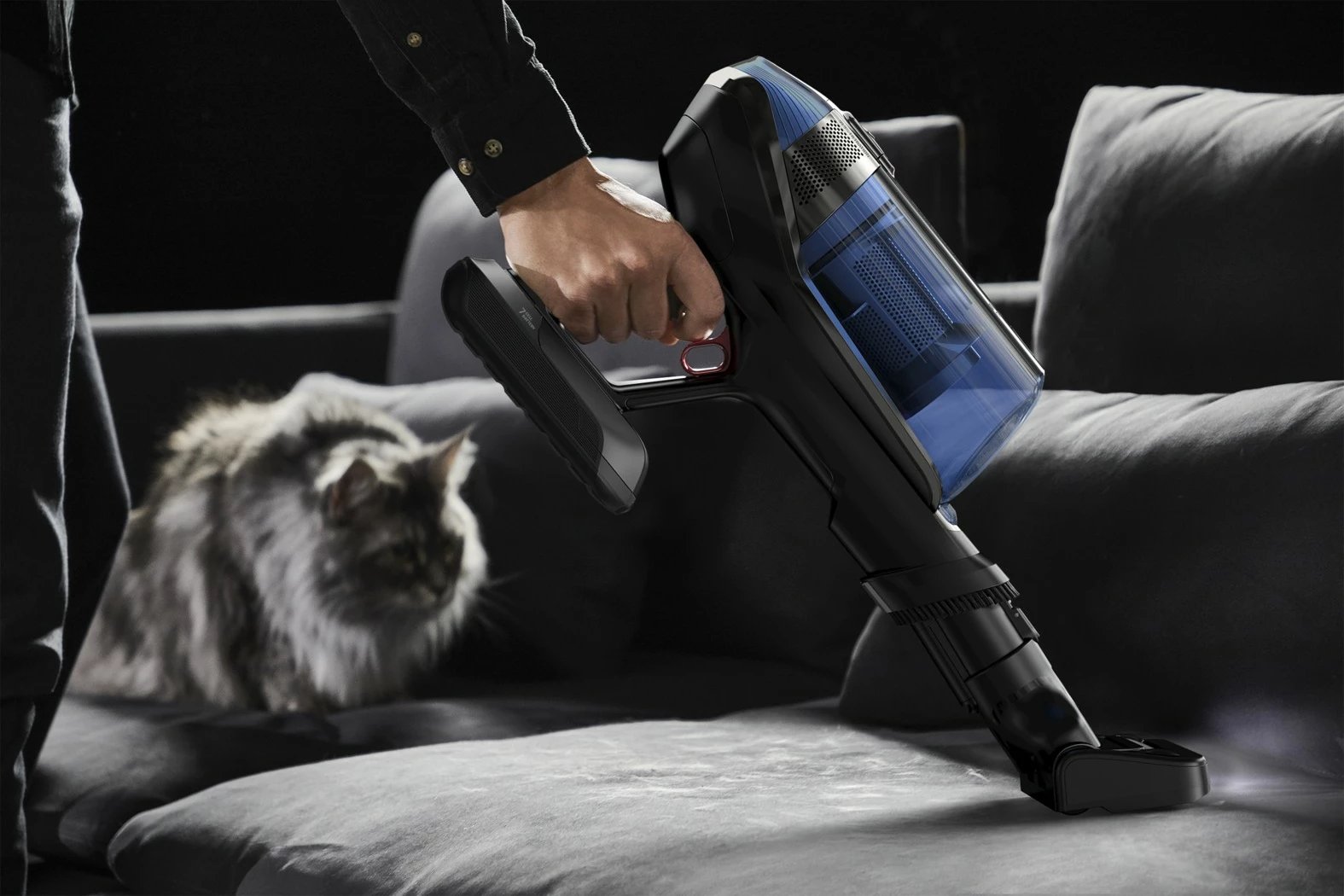 Fshesë me korrent pa kabllo Rowenta X-Force Flex 12.60 Aqua RH98C0WO, blu/zezë