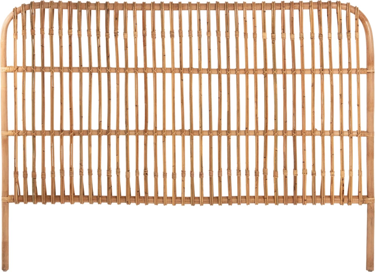 Kokë krevati MERMA FH9549 rattan ngjyrë natyrale 165x5x121Hcm