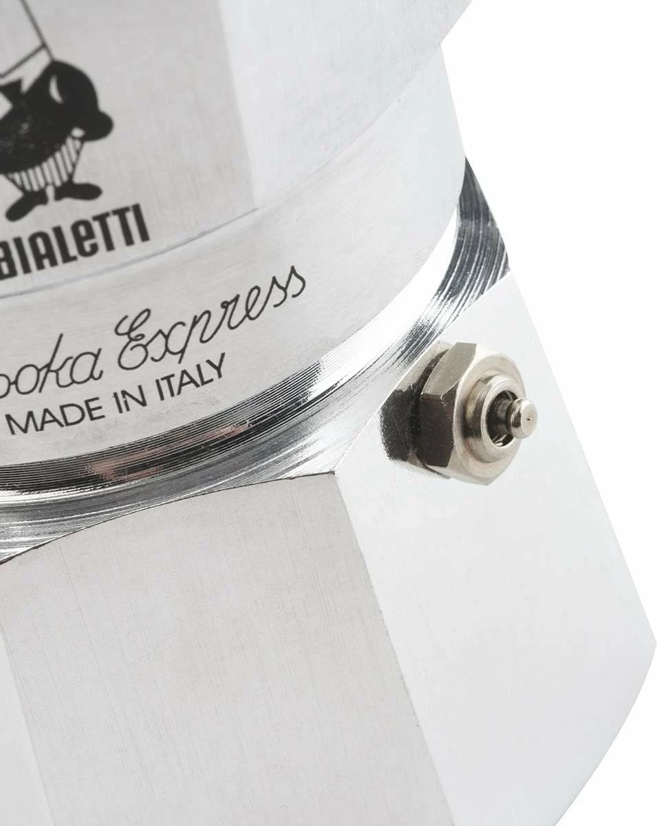 Moka Express Bialetti, 0.06 L, alumini, e zezë